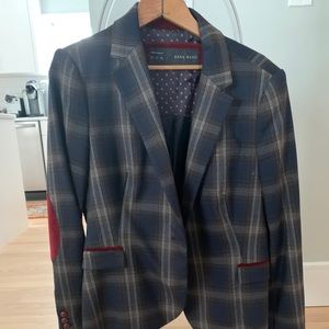 Zara plaid blazer